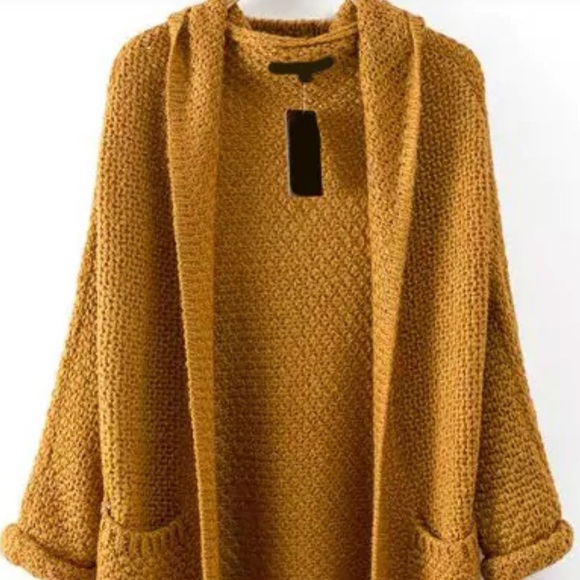 Mustard yellow chunky sweater - Picture 2 of 4